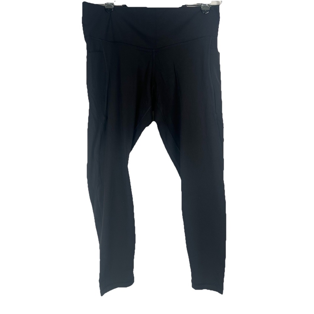 Member's Mark Everyday High-Rise Ankle Legging Black 3XL Side Pockets NWT